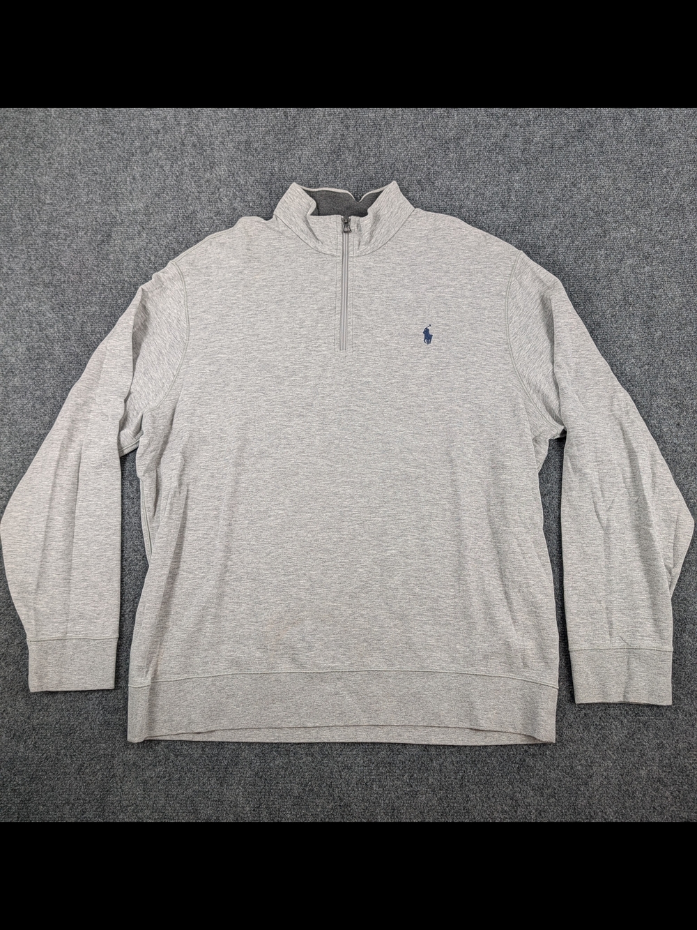 Polo Ralph Lauren Performance Mens XL Grey 1/4 Zip Pullover Sweatshirt Heather